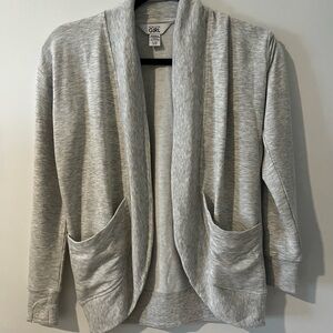 Athleta Girl Wrap and Roll Gray Cardigan with Pockets size L/12